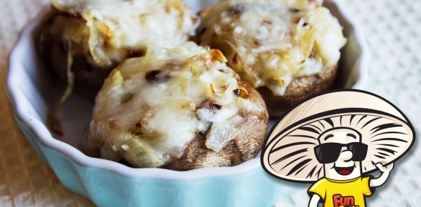 French Onion Stuffed FunGuy Mushrooms