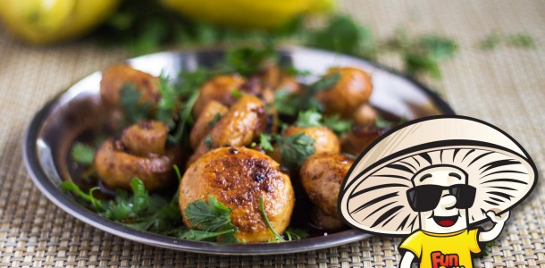 Spiced Lemon FunGuy Mushrooms