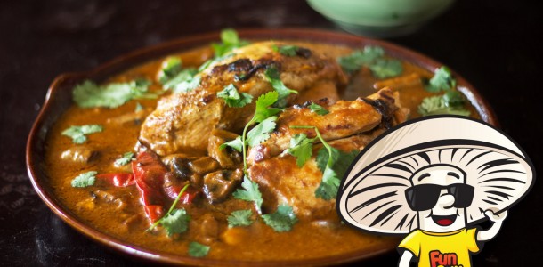FunGuy Mushrooms Coconut Milk Masala with Chicken