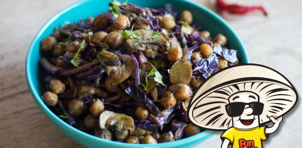 FunGuy's Warm Curried Winter Chickpea Salad