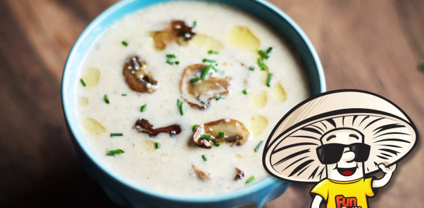 FunGuy’s Creamy Roasted Cauliflower and Mushroom Soup