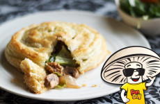 Funguy Mushrooms Walnut and Cabbage Puff Pastries