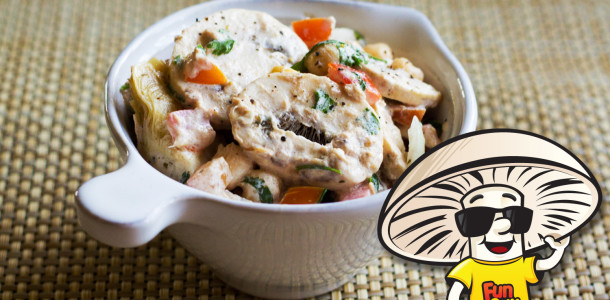 Tuna and Chickpea Salad with FunGuy Mushrooms