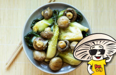 Braised FunGuy Mushrooms and Bok Choy