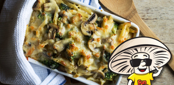 FunGuy's Cheesey Baked Penne and Broccoli