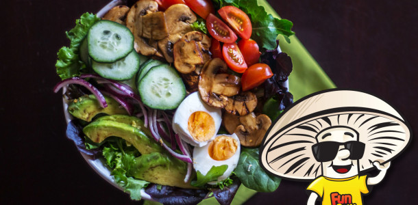 Vegetarian Grilled FunGuy Cobb Salad