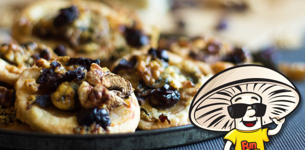 FunGuy Cranberry, Walnut and Blue cheese Tarts