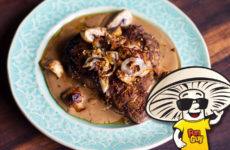 Steaks with FunGuy Mushrooms and Creamy Dijon Sauce