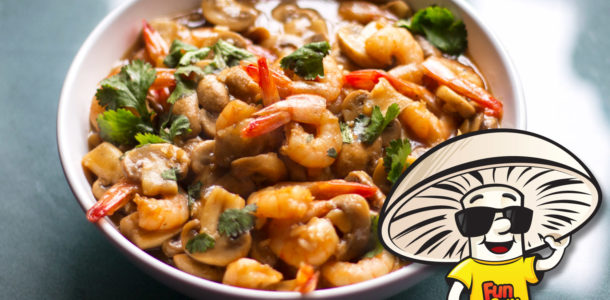Honey Garlic Shrimp and FunGuy Mushrooms