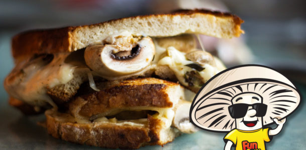 FunGuy's Herbed Garlic Mushroom Grilled Cheese Sandwich
