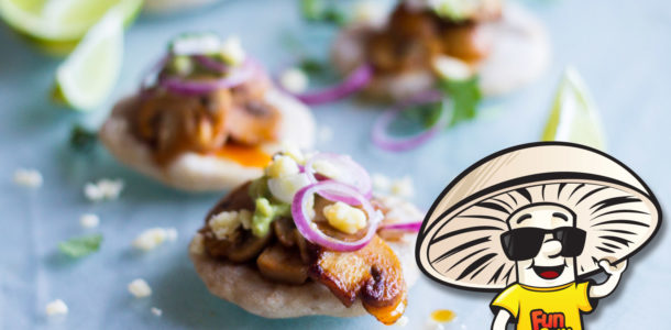 Spicy FunGuy Mini Mushroom Cinco de Mayo Tacos