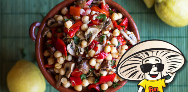 FunGuy’s Roasted Red Pepper Chickpea Salad
