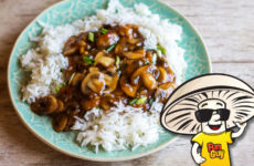Spicy Sweet and Sour FunGuy Mushrooms and Jasmine Rice