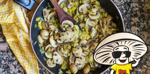 FunGuy Mushrooms and Leek Saute