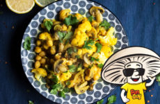FunGuy's Coconut Curry Cauliflower and Chickpeas