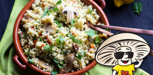 Tabbouleh with FunGuy Mushrooms and Raisins