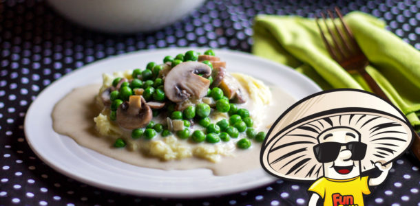 Spring Peas and FunGuy Mushrooms