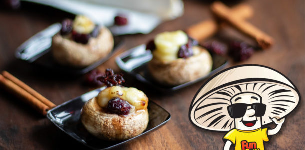 Cranberry Honey Brie FunGuy Mushroom Stuffers