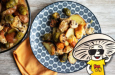 FunGuy's Roasted Potatoes Brussel Sprouts and Chicken
