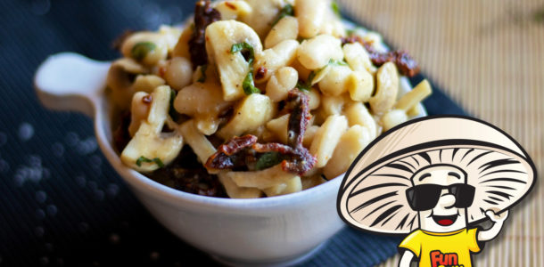 Funguy's Lemon Marinated White Bean Salad with Sundried Tomatoes