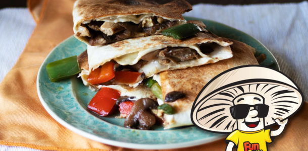 Chicken and Peppers FunGuy Quesadilla