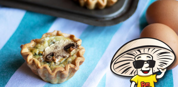 FunGuy's Spinach Florentine Mini Quiche