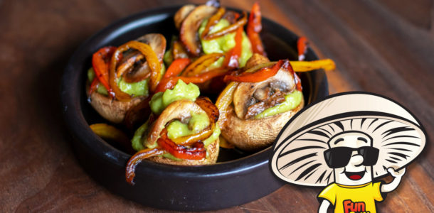 Fajita Guacamole FunGuy Stuffed Mushrooms