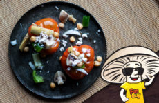 FunGuy Summer Chickpea Salad Stuffed Tomatoes