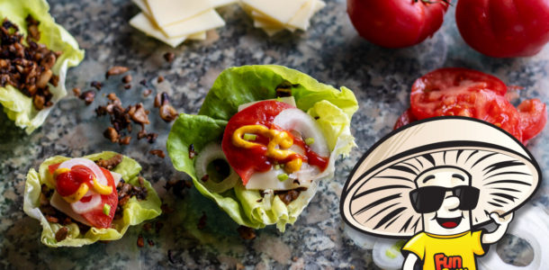 FunGuy’s Mushroom “Burger” Lettuce Wraps