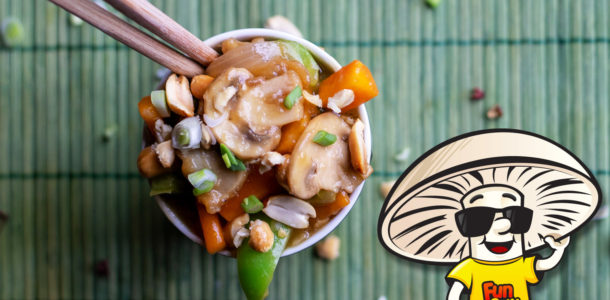 Vegan Kung Pao FunGuy Mushrooms