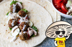 FunGuy Mushroom Falafel with Yogurt Sauce