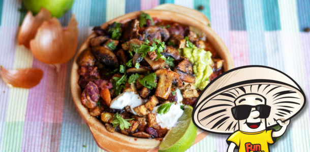Spiced FunGuy Mushrooms Lime Pork and Red Beans