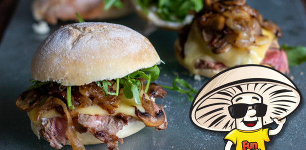 FunGuy’s Steak with Caramelized Onions and Mushrooms Sliders