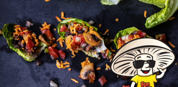 FunGuy’s Bean and Mushroom Taco Spiced Lettuce Boats
