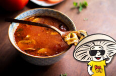 FunGuy's Mushroom and Tortellini Tomato Soup
