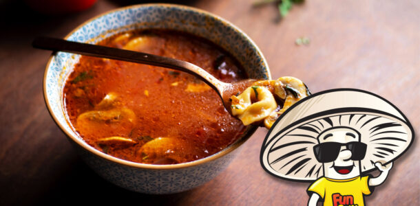 FunGuy's Mushroom and Tortellini Tomato Soup