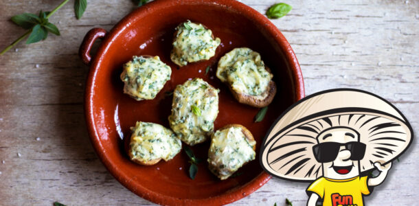 Grilled Cheesy Herb FunGuy Stuffers