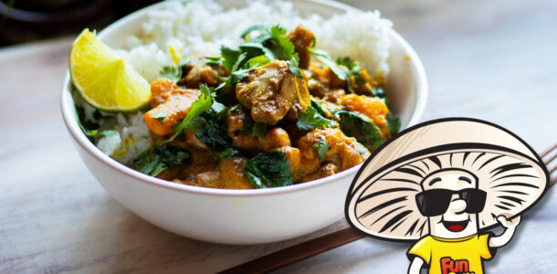 FunGuy’s Pumpkin Coconut Chickpea Curry with Rice