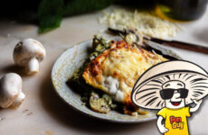 FunGuy's Cheesy Spinach and Mushroom Lasagna