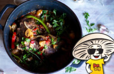 FunGuy’s Pot Roast with Sweet Peppers and Mushrooms