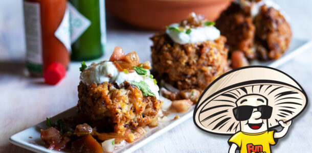 Funguy's Fried Queso Rice Balls