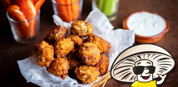 FunGuy’s Spicy Buffalo Mushrooms