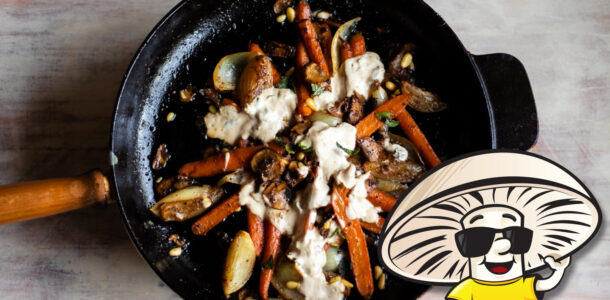 FunGuy’s Spiced Baby Carrots and Brown Sugar Yogurt Sauce