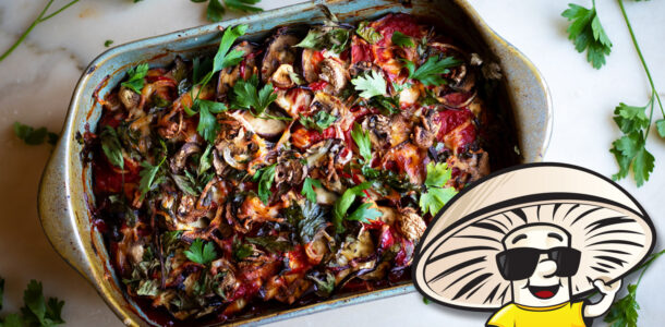FunGuy’s Eggplant and Mushroom Bake