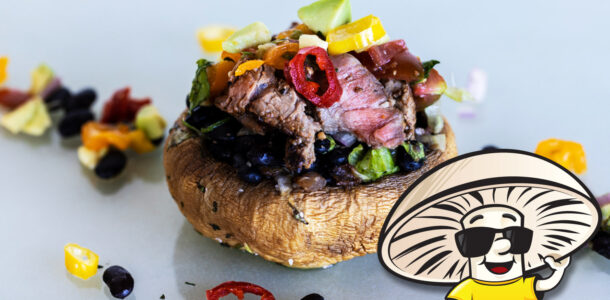FunGuy’s Fajita Steak Stuffed Portobello Mushrooms
