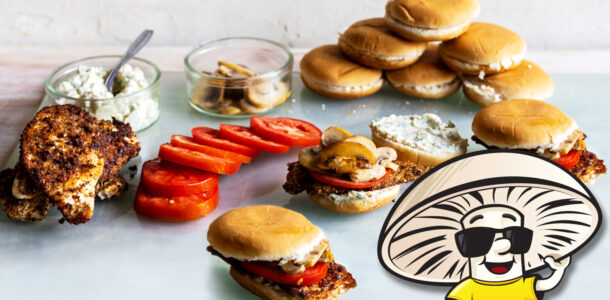 FunGuy’s Chicken and Tomato Sliders with Garlic Mascarpone