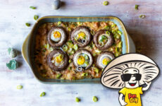 FunGuy's Baked Quail Egg Stuffers in Sausage Gravy
