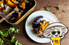 FunGuy's Roasted Miso Squash and Red Cabbage