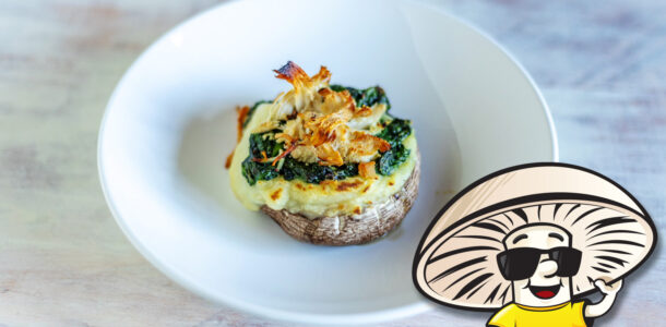 Thanksgiving Leftover Stuffed Portobello FunGuy Mushrooms