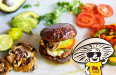 FunGuy’s Grilled Portabella Tex-Mex Beef Mushroom Burgers